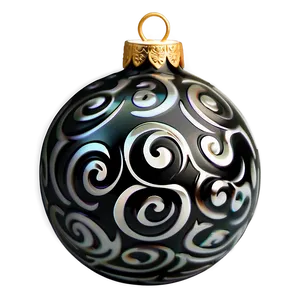 Artistic Black Swirl Ornament Png Kqg14 PNG Image