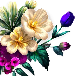 Artistic Flower Composition Png 8 PNG Image