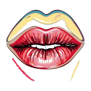 Artistic Kissy Lips Png 87 PNG Image