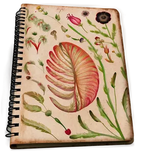 Artistic Notebook Cover Png Dco99 PNG Image