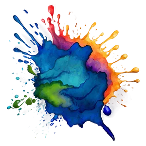 Artistic Watercolor Splash PNG 06242024 PNG