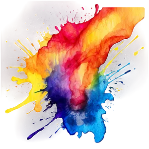 Artistic Watercolor Splash PNG Jbe29 PNG