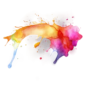 Artistic Watercolor Splash PNG Ply98 PNG