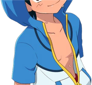 Ash Ketchum Close Up Animated Character PNG Image