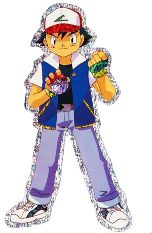 Ash Ketchum Pokemon Trainer PNG Image