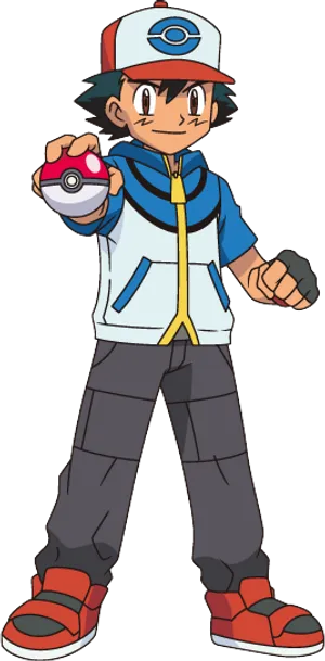 Ash Ketchum Pokemon Trainer PNG Image