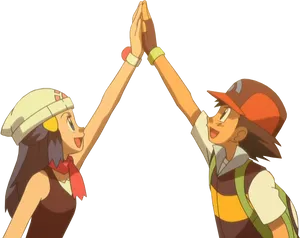 Ashand Friend High Five Celebration PNG Image