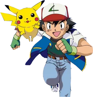 Ashand Pikachu Adventure Ready PNG Image