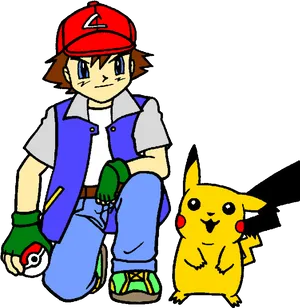 Ashand Pikachu Fan Art PNG Image