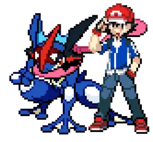 Ashand Pokemon Pixel Art PNG Image