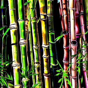 Asian Bamboo Garden Png Wno PNG Image