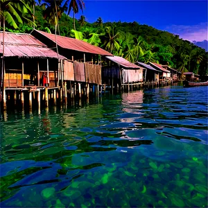 Asian Fishing Village Png 42 PNG Image