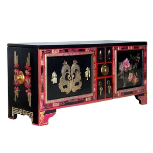 Asian Inspired Cabinet Png 06122024 PNG Image