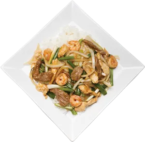 Asian Stir Fry Dish PNG Image