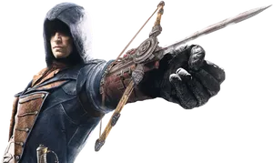 Assassins Creed Hidden Blade Action PNG Image