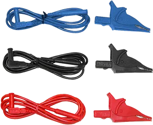 Assorted Alligator Clip Cables PNG Image