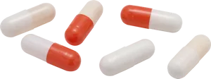 Assorted Capsules Transparent Background PNG Image