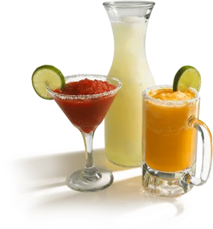 Assorted Cocktails Selection PNG