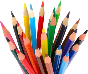 Assorted Colored Pencils PNG Image