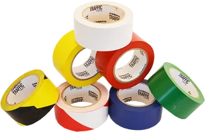 Assorted Colorful Adhesive Tapes PNG Image