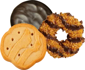 Assorted Cookies Transparent Background PNG Image