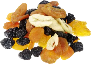 Assorted Dried Fruits Transparent Background PNG Image