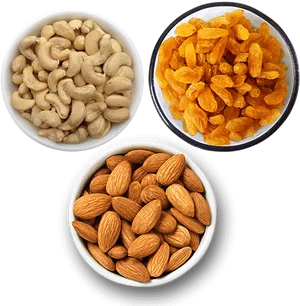 Assorted Dry Fruits Selection PNG Image