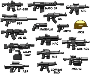 Assorted Firearmsand Military Equipment PNG Image