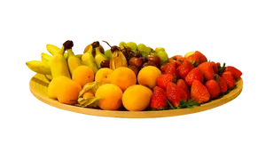 Assorted Fresh Fruit Platter PNG Image