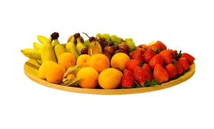 Assorted Fresh Fruit Platter PNG Image