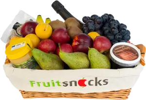 Assorted Fruit Basket Deluxe PNG Image