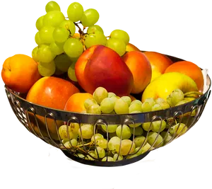 Assorted Fruit Basket PNG Image