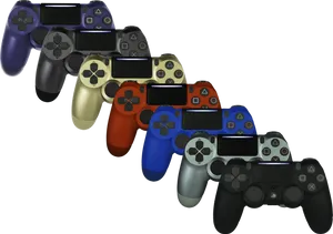 Assorted Game Controllers Collection PNG Image