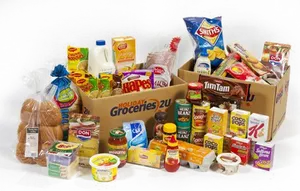 Assorted Grocery Items Collection PNG Image