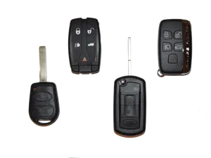 Assorted Land Rover Car Keys PNG Image