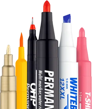 Assorted Markers Collection PNG Image