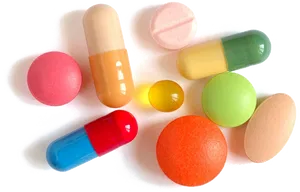 Assorted Medication Pillsand Capsules PNG Image