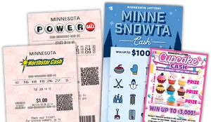 Assorted Minnesota Lottery Tickets PNG Image