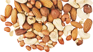 Assorted Nutsand Seeds Top View PNG Image