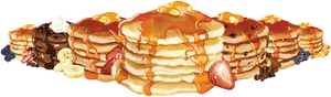 Assorted Pancake Platter PNG Image