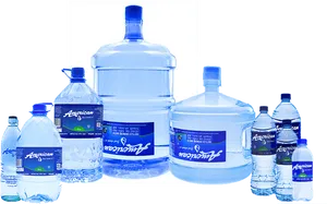 Assorted Plastic Water Bottles PNG Image