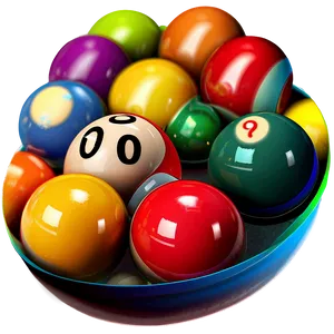 Assorted Pool Balls Png 06292024 PNG Image