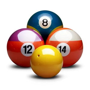 Assorted Pool Balls Png Kmi PNG Image