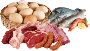 Assorted Protein Sources PNG Image