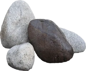 Assorted River Stones Texture PNG Image