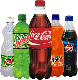 Assorted_ Soft_ Drink_ Bottles_ Collection PNG