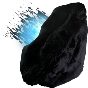 Asteroid Disintegration Digital Art PNG Image