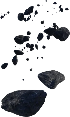 Asteroid Fieldin Space PNG Image