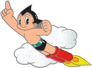 Astro_ Boy_ Flying_ High.png PNG Image