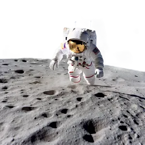 Astronaut Footprints On Moon Surface Png 86 PNG Image